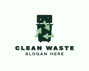 Garbage Trash Bin logo design