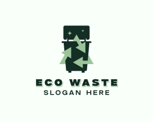 Garbage Trash Bin logo design