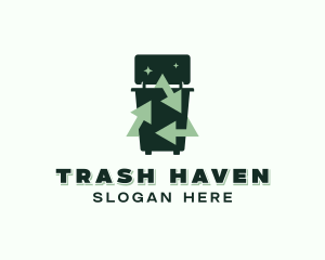 Garbage Trash Bin logo design