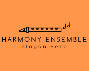 Minimalist Flute Instrument logo
