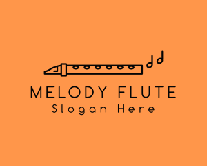Minimalist Flute Instrument logo