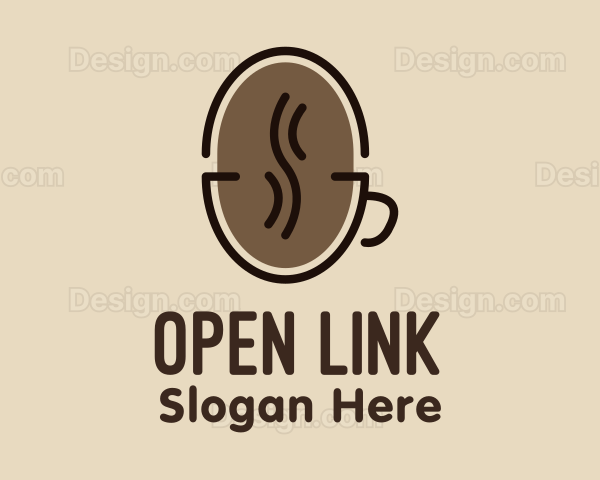 Coffee Bean Cup Logo