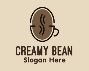 Coffee Bean Cup logo design