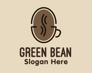 Coffee Bean Cup logo design