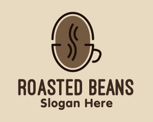 Coffee Bean Cup logo design