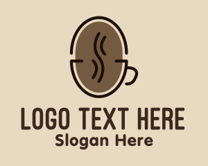 Java - Coffee Bean Cup logo design
