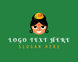 Indian Biryani Woman logo