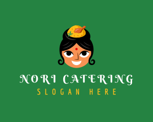 Indian Biryani Woman logo design