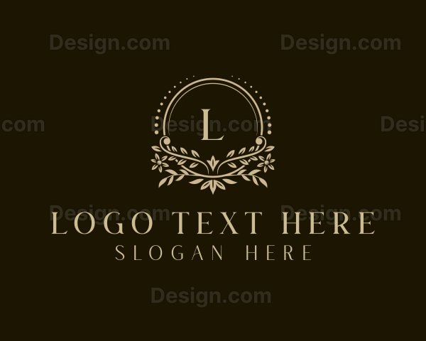 Stylish Floral Garden Logo