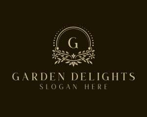 Stylish Floral Garden logo design