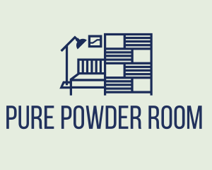 Minimalist Room Fixture logo design