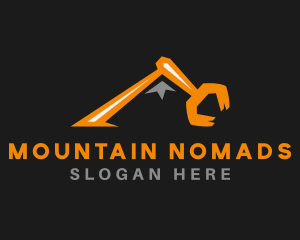 Excavator Claw Mountain logo design