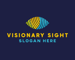 Abstract Eye Identity Optical logo design