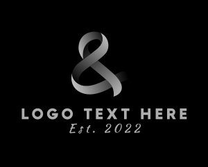 Font - Stylish Monochrome Ampersand Lettering logo design