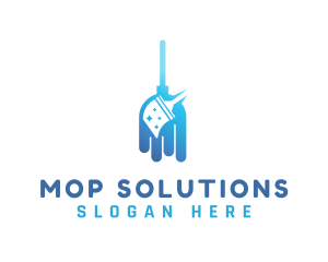 Mop & Squeegee Cleaner logo design