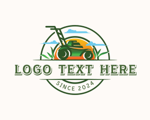 Lawn Grass Mowing logo