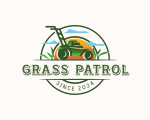 Lawn Grass Mowing logo