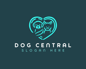 Dog Cat Vet logo design