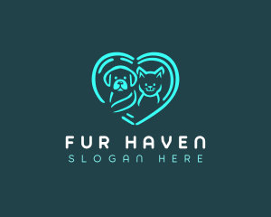 Dog Cat Vet logo design