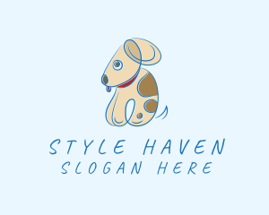 Cute Puppy Pet Logo