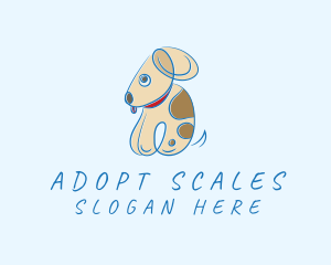 Cute Puppy Pet logo design