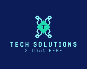 Tech Circuitry Technician   logo design