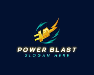 Thunder Power Plug logo design