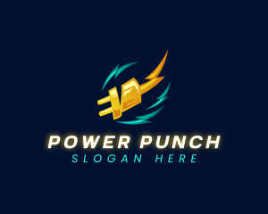 Thunder Power Plug logo design