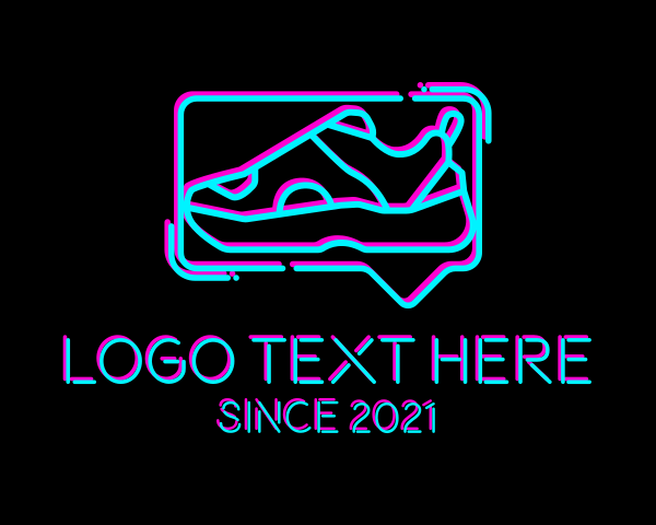 Neon Sneaker Shoe logo