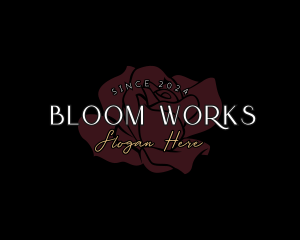 Bloom Rose Beauty logo design