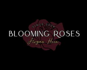 Bloom Rose Beauty logo design