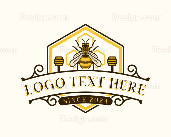 Honey Bee Apiary Logo