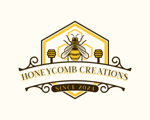 Honey Bee Apiary logo design