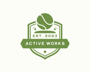 Tennis Ball Sports Team logo design