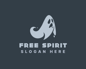 Scary Horror Ghost  logo design