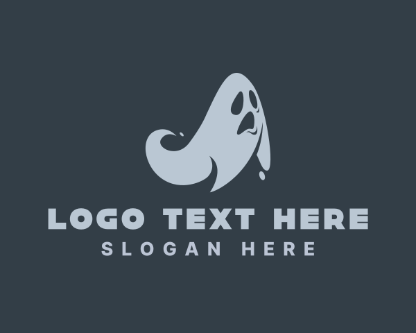 Ghost logo example 4