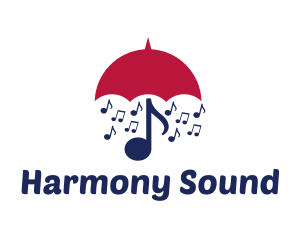 Musical Notes Umbrella logo
