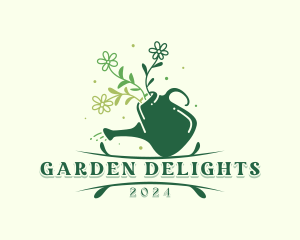 Garden Watering Can logo design