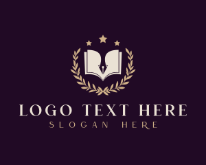 Publication - Pen Book  Literature logo design