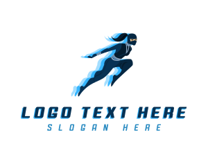 Female Ninja Assassin logo