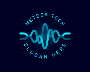 Tech Wave Frequency logo design