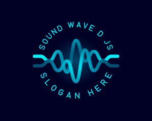 Tech Wave Frequency logo design