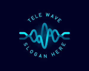 Tech Wave Frequency logo design