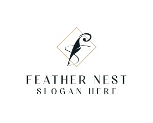Feather Writing Publishing logo design