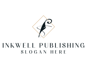 Feather Writing Publishing logo design