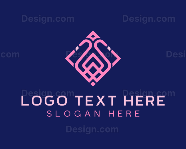 Luxury Flamingo Tile Logo