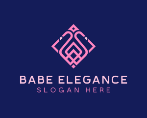 Luxury Flamingo Tile logo design