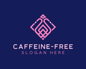 Luxury Flamingo Tile logo design