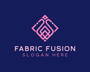 Luxury Flamingo Tile logo design