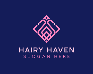 Luxury Flamingo Tile logo design